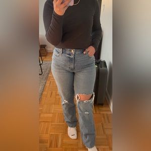 ABERCROMBIE JEANS - CURVE LOVE 90s STRAIGHT ULTRA HIGH RISE